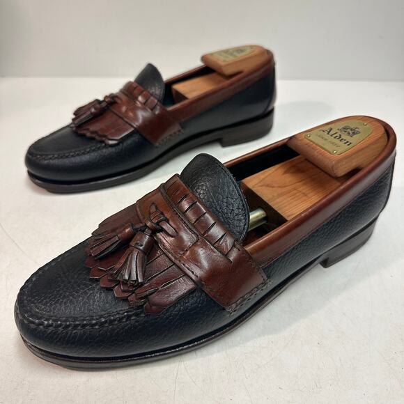 NEW HEELS Rancourt & Co x H S Trask Handsewn Tassel Kiltie Loafer Moc USA 10 D main image 5